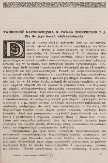 [Przegląd Homiletyczny. 1925, nr 3]