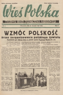 Wieś Polska : tygodnik Obozu Zjednoczenia Narodowego. 1937, nr 4