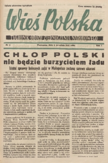 Wieś Polska : tygodnik Obozu Zjednoczenia Narodowego. 1937, nr 5