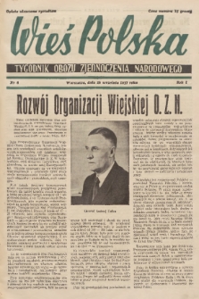 Wieś Polska : tygodnik Obozu Zjednoczenia Narodowego. 1937, nr 8