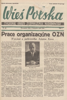 Wieś Polska : tygodnik Obozu Zjednoczenia Narodowego. 1937, nr 14
