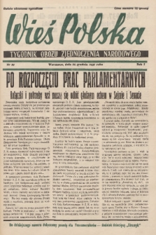 Wieś Polska : tygodnik Obozu Zjednoczenia Narodowego. 1937, nr 19