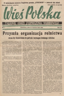 Wieś Polska : tygodnik Obozu Zjednoczenia Narodowego. 1939, nr 5