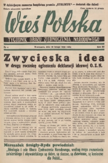 Wieś Polska : tygodnik Obozu Zjednoczenia Narodowego. 1939, nr 9