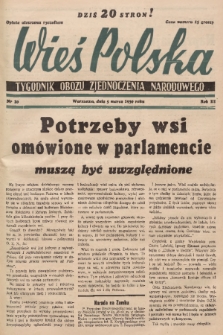 Wieś Polska : tygodnik Obozu Zjednoczenia Narodowego. 1939, nr 10