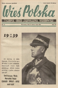 Wieś Polska : tygodnik Obozu Zjednoczenia Narodowego. 1939, nr 12