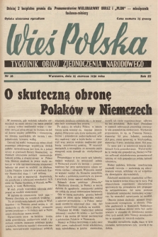 Wieś Polska : tygodnik Obozu Zjednoczenia Narodowego. 1939, nr 26