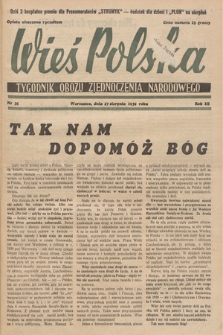 Wieś Polska : tygodnik Obozu Zjednoczenia Narodowego. 1939, nr 35