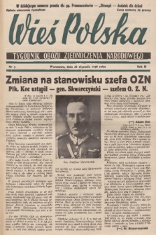 Wieś Polska : tygodnik Obozu Zjednoczenia Narodowego. 1938, nr 3