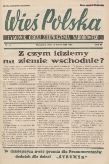 Wieś Polska : tygodnik Obozu Zjednoczenia Narodowego. 1938, nr 11