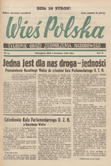 Wieś Polska : tygodnik Obozu Zjednoczenia Narodowego. 1938, nr 14