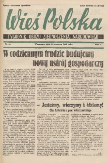 Wieś Polska : tygodnik Obozu Zjednoczenia Narodowego. 1938, nr 24