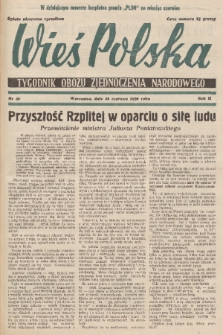 Wieś Polska : tygodnik Obozu Zjednoczenia Narodowego. 1938, nr 26