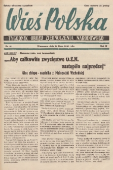 Wieś Polska : tygodnik Obozu Zjednoczenia Narodowego. 1938, nr 28