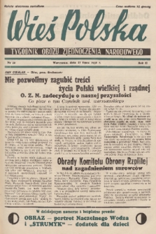 Wieś Polska : tygodnik Obozu Zjednoczenia Narodowego. 1938, nr 29