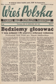 Wieś Polska : tygodnik Obozu Zjednoczenia Narodowego. 1938, nr 44