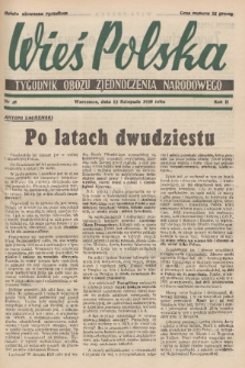 Wieś Polska : tygodnik Obozu Zjednoczenia Narodowego. 1938, nr 46