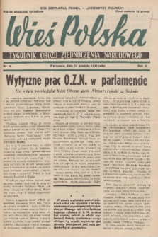 Wieś Polska : tygodnik Obozu Zjednoczenia Narodowego. 1938, nr 50