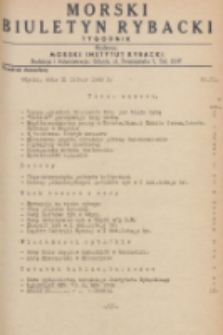 Morski Biuletyn Rybacki. 1949, nr 81