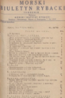 Morski Biuletyn Rybacki. 1949, nr 99/100