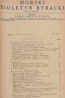 Morski Biuletyn Rybacki. 1949, nr 101