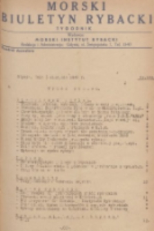 Morski Biuletyn Rybacki. 1949, nr 102