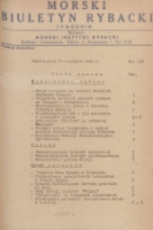 Morski Biuletyn Rybacki. 1949, nr 105