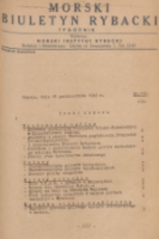 Morski Biuletyn Rybacki. 1949, nr 110