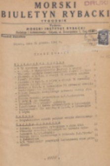 Morski Biuletyn Rybacki. 1949, nr 120