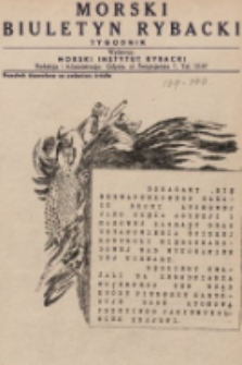 Morski Biuletyn Rybacki. 1950, nr 139/140