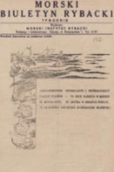 Morski Biuletyn Rybacki. 1950, nr 142