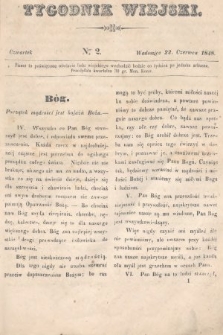 Tygodnik Wiejski. 1848, nr 2