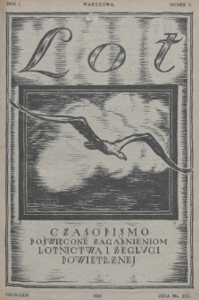 Lot : czasopismo poświęcone zagadnieniom lotnictwa i żeglugi powietrznej. 1921, nr 3