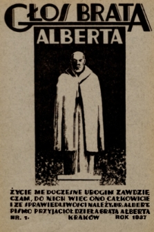 Głos Brata Alberta. 1937, nr 1