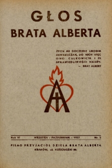 Głos Brata Alberta : pismo przyjaciół dzieła brata Alberta. 1937, nr 5