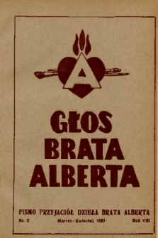 Głos Brata Alberta : pismo przyjaciół dzieła brata Alberta. 1939, nr 2