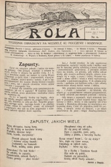 Rola : tygodnik obrazkowy na niedzielę ku pouczeniu i rozrywce. 1910, nr 6