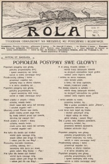 Rola : tygodnik obrazkowy na niedzielę ku pouczeniu i rozrywce. 1910, nr 7