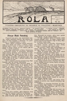 Rola : tygodnik obrazkowy na niedzielę ku pouczeniu i rozrywce. 1910, nr 12
