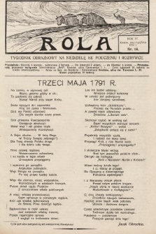 Rola : tygodnik obrazkowy na niedzielę ku pouczeniu i rozrywce. 1910, nr 18