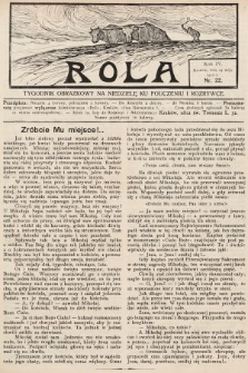Rola : tygodnik obrazkowy na niedzielę ku pouczeniu i rozrywce. 1910, nr 22
