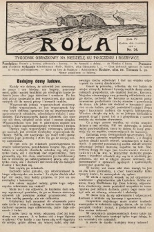 Rola : tygodnik obrazkowy na niedzielę ku pouczeniu i rozrywce. 1910, nr 24