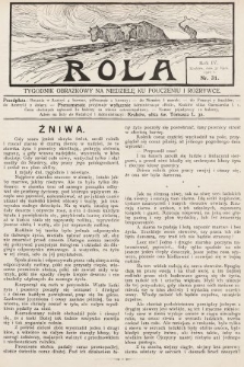 Rola : tygodnik obrazkowy na niedzielę ku pouczeniu i rozrywce. 1910, nr 31