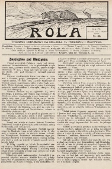 Rola : tygodnik obrazkowy na niedzielę ku pouczeniu i rozrywce. 1910, nr 32