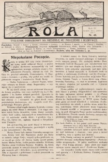 Rola : tygodnik obrazkowy na niedzielę ku pouczeniu i rozrywce. 1910, nr 49