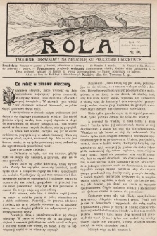 Rola : tygodnik obrazkowy na niedzielę ku pouczeniu i rozrywce. 1910, nr 50