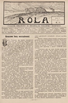Rola : tygodnik obrazkowy na niedzielę ku pouczeniu i rozrywce. 1911, nr 11