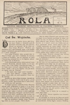 Rola : tygodnik obrazkowy niepolityczny ku pouczeniu i rozrywce. 1911, nr 17