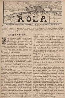 Rola : tygodnik obrazkowy niepolityczny ku pouczeniu i rozrywce. 1911, nr 18