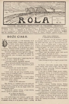 Rola : tygodnik obrazkowy niepolityczny ku pouczeniu i rozrywce. 1911, nr 25